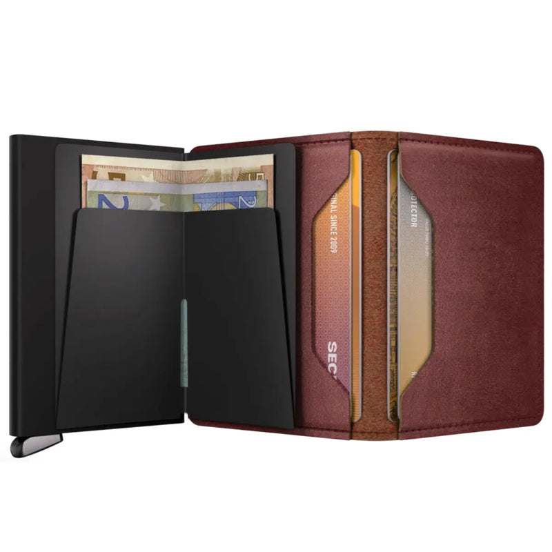 Secrid Premium+ Slimwallet Compact RFID Wallet - Basco Brown+