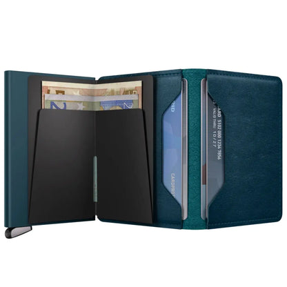 Secrid Premium+ Slimwallet Compact RFID Wallet - Basco Teal+
