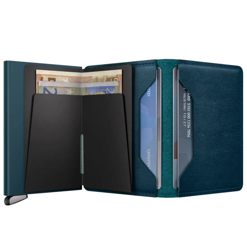 Secrid Premium+ Slimwallet Compact RFID Wallet - Basco Teal+