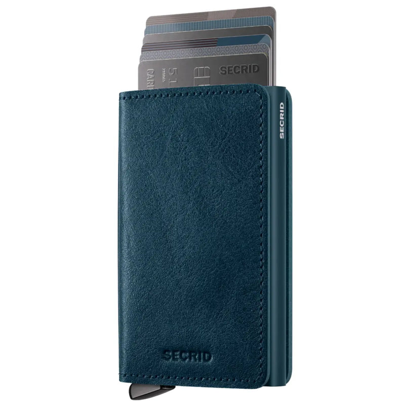 Secrid Premium+ Slimwallet Compact RFID Wallet - Basco Teal+