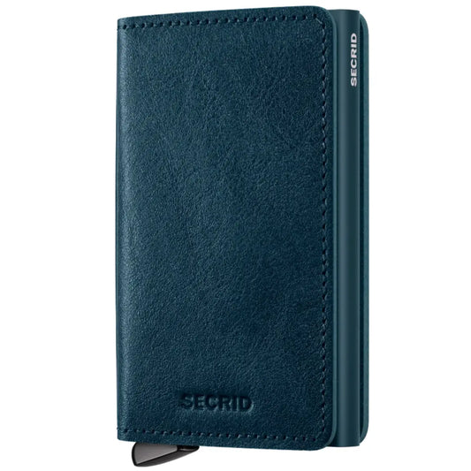 Secrid Premium+ Slimwallet Compact RFID Wallet - Basco Teal+