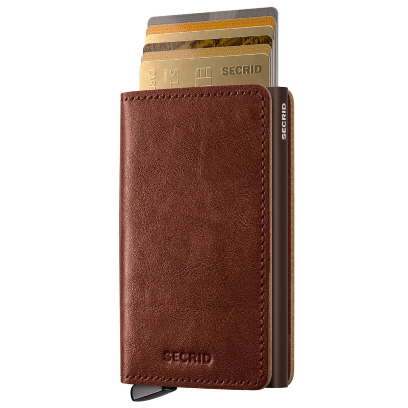 Secrid Premium+ Slimwallet Compact RFID Wallet - Basco Whisky+