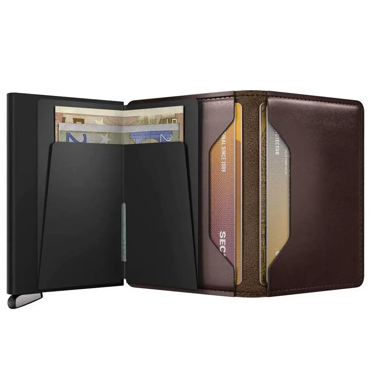 Secrid Premium+ Slimwallet Compact RFID Wallet - Dusk Brown+