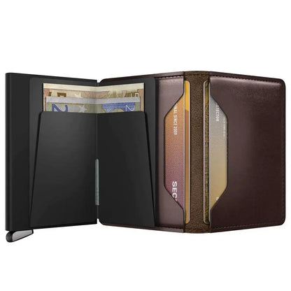Secrid Premium+ Slimwallet Compact RFID Wallet - Dusk Brown+