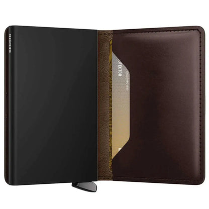Secrid Premium+ Slimwallet Compact RFID Wallet - Dusk Brown+