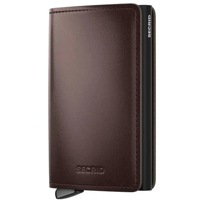 Secrid Premium+ Slimwallet Compact RFID Wallet - Dusk Brown+
