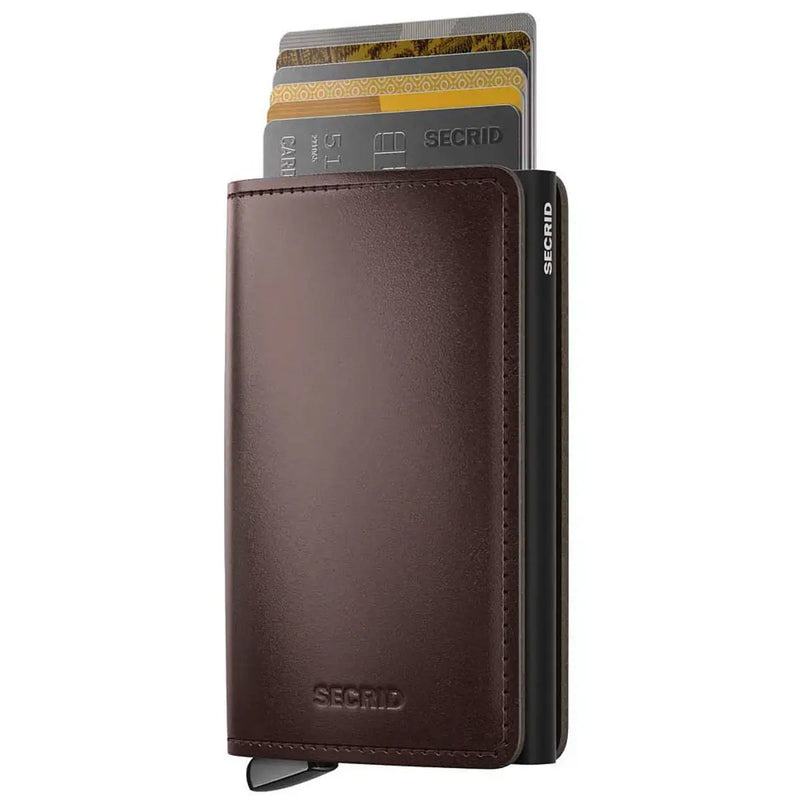 Secrid Premium+ Slimwallet Compact RFID Wallet - Dusk Brown+
