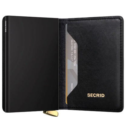 Secrid Premium+ Slimwallet Compact RFID Wallet - Emboss Diamond Black+
