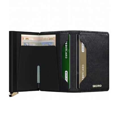 Includes interior pockets for holding 6 extra cards, notes, receipts, business cards