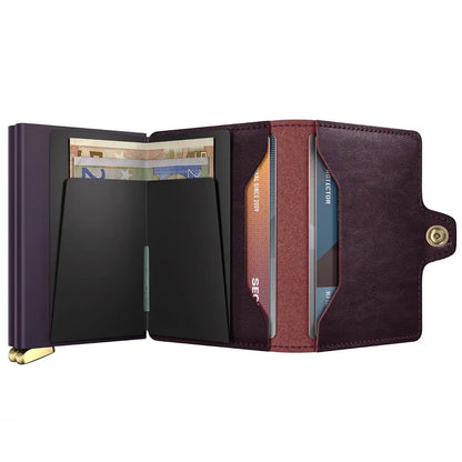 Secrid Premium+ Twinwallet Compact RFID Wallet - Basco Bordeaux+