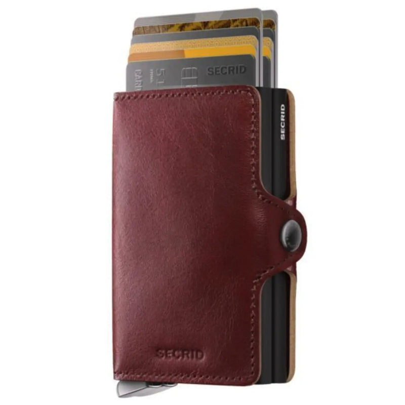 Secrid Premium Twinwallet Compact RFID Wallet - Basco Brown