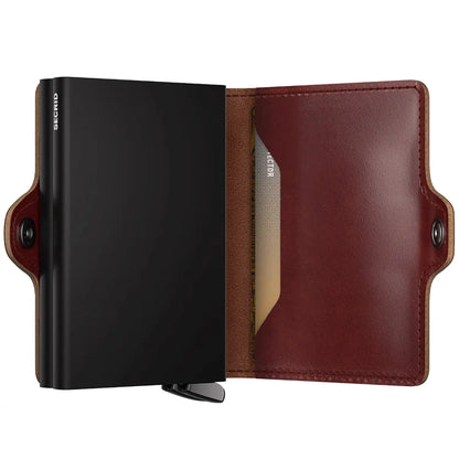 Secrid Premium+ Twinwallet Compact RFID Wallet - Basco Brown+