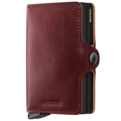 Secrid Premium+ Twinwallet Compact RFID Wallet - Basco Brown+