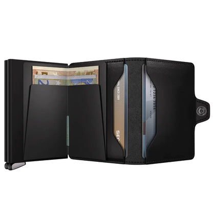 Secrid Premium+ Twinwallet Compact RFID Wallet - Dusk Black+