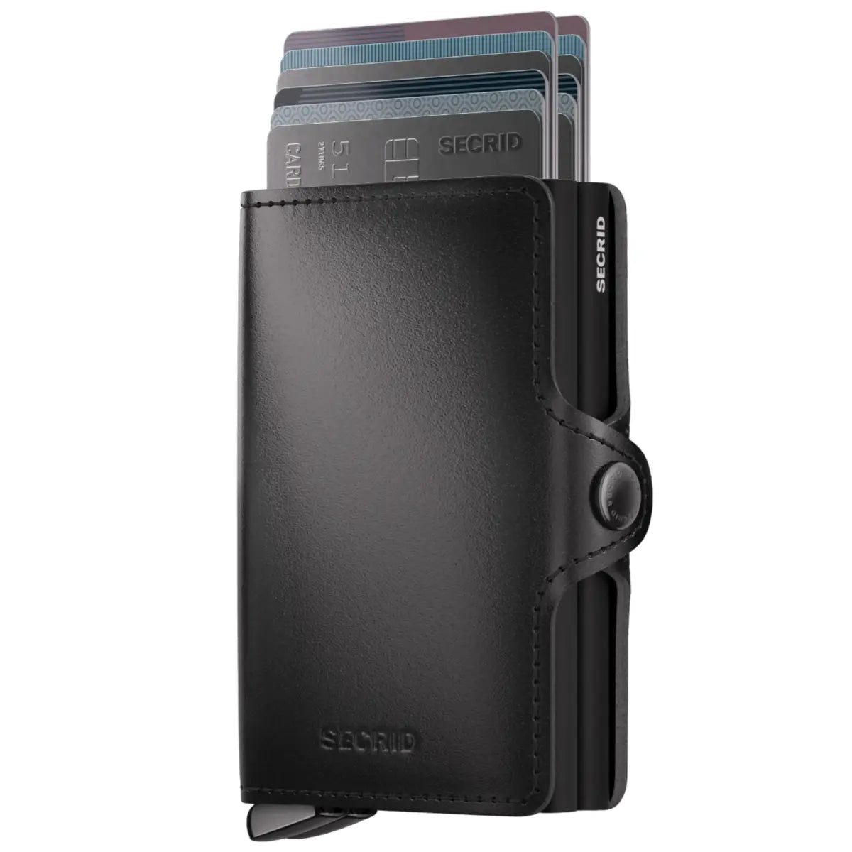 Secrid Premium+ Twinwallet Compact RFID Wallet - Dusk Black+