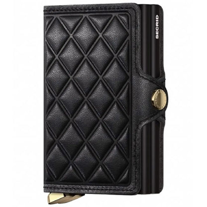 Secrid Premium Twinwallet Compact RFID Wallet - Emboss Diamond Black