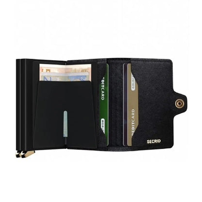 Includes interior pockets for holding 4 extra cards, notes, receipts, business cards