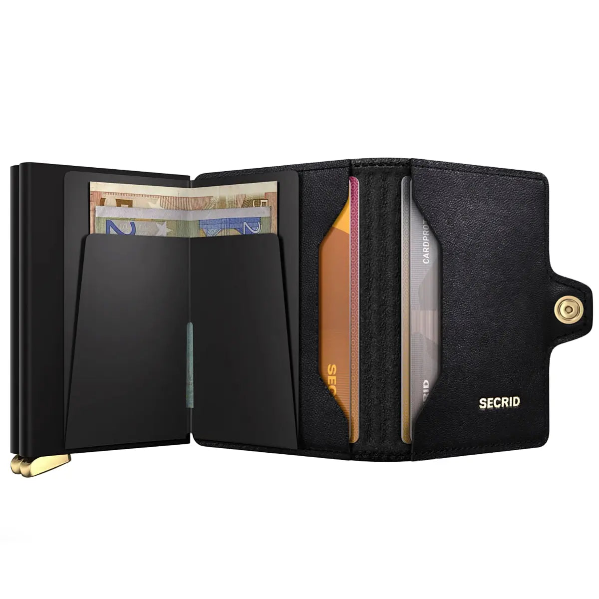 Secrid Premium+ Twinwallet Compact RFID Wallet - Emboss Diamond Black+