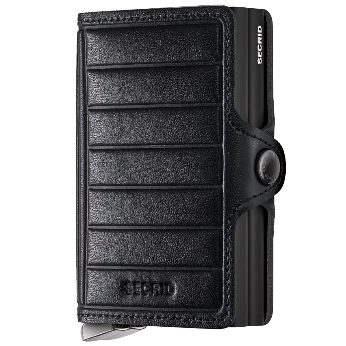Secrid Premium+ Twinwallet Compact RFID Wallet - Emboss Lines Black+