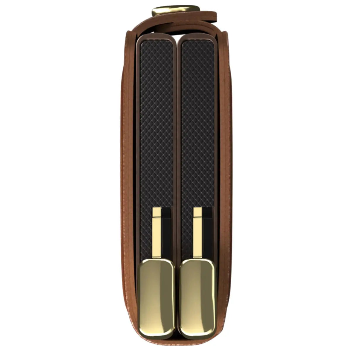 Secrid Premium+ Twinwallet Compact RFID Wallet - Emboss Lines Cognac+