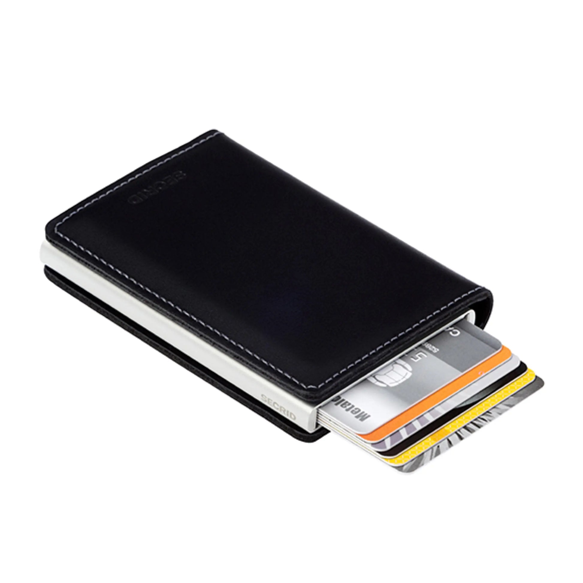 Mechanism inside slightly separates your cards, preventing damage to chips and magnetic strips