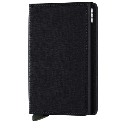 Secrid Slimwallet Compact RFID Wallet - Black Crisple
