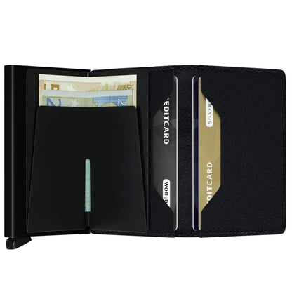 Secrid Slimwallet Compact RFID Wallet - Black Crisple