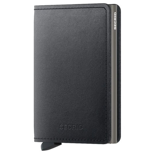 Secrid Slimwallet Mirum Plant-Based Compact RFID Wallet - Black
