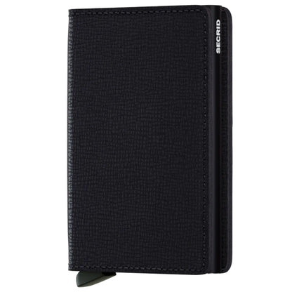 Secrid Slimwallet Compact RFID Wallet - Black Crisple