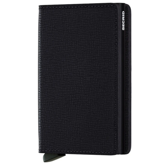 Secrid Slimwallet Compact RFID Wallet - Black Crisple