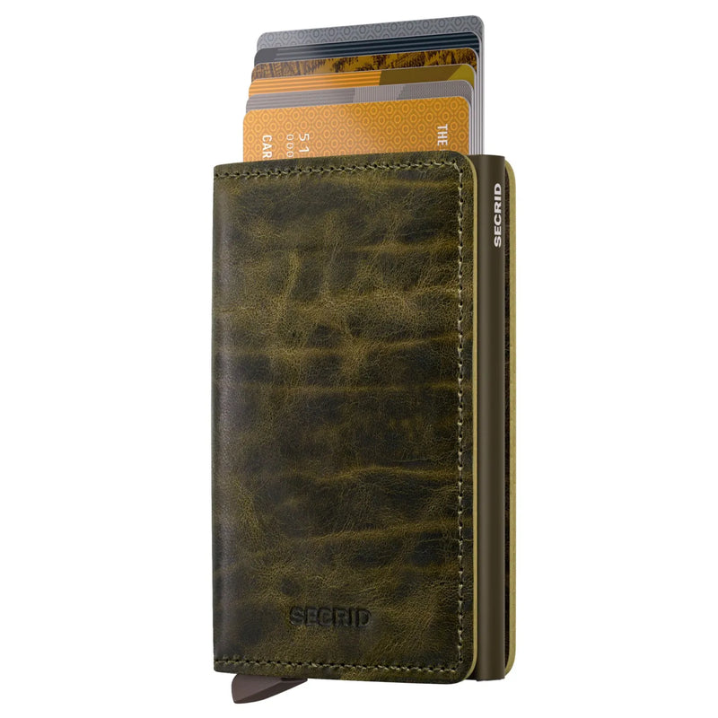 Secrid Slimwallet Compact RFID Wallet - Dutch Martin Cedar