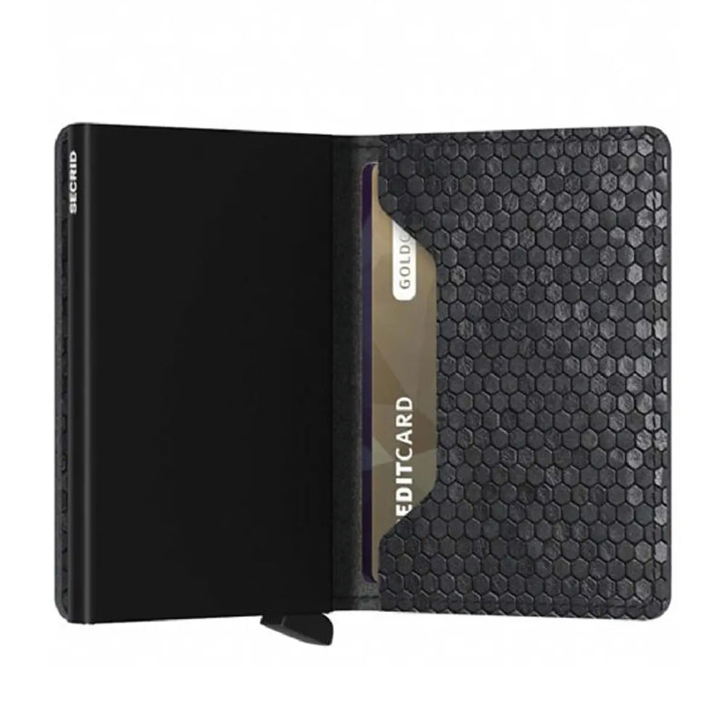 Includes interior pockets for holding 6 extra cards, notes, receipts, business cards