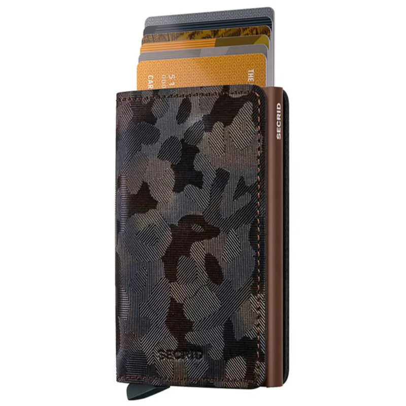 Secrid Slimwallet Compact RFID Wallet - Jungle Brown