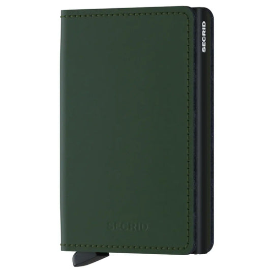 Secrid Slimwallet Compact RFID Wallet - Matte Green / Black