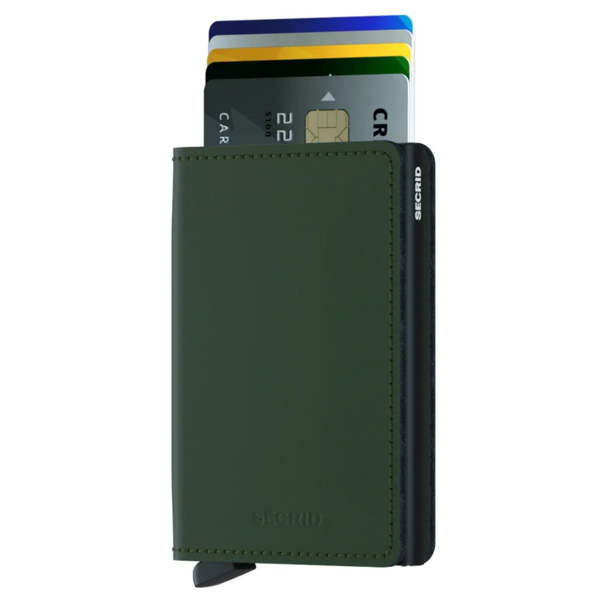 Secrid Slimwallet Compact RFID Wallet - Matte Green / Black
