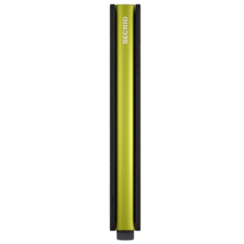Secrid Slimwallet Compact RFID Wallet - Matte Grey / Lime