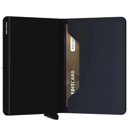 Secrid Slimwallet Compact RFID Wallet - Matte Night Blue