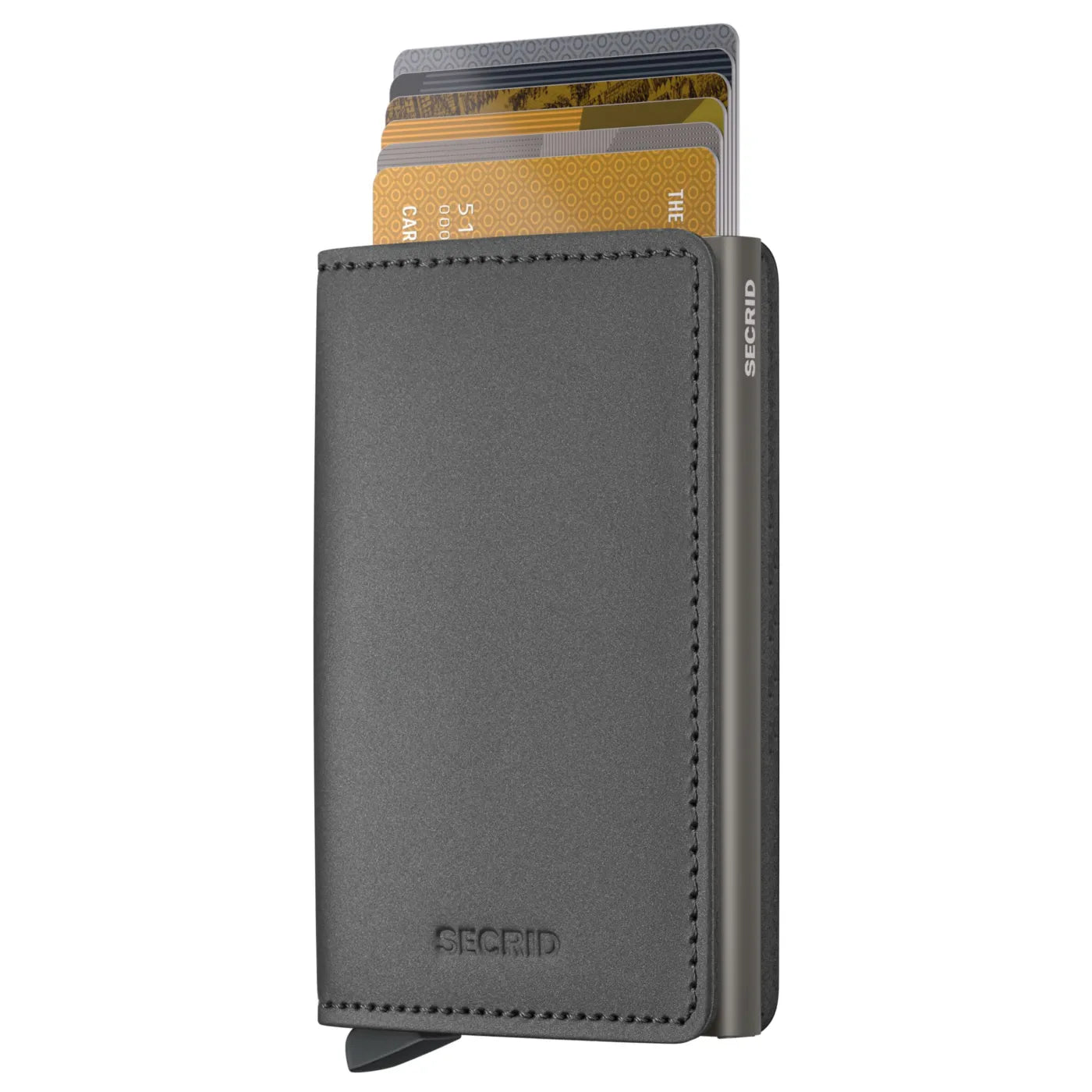 Secrid Slimwallet Compact RFID Wallet - Matte Satin Steel