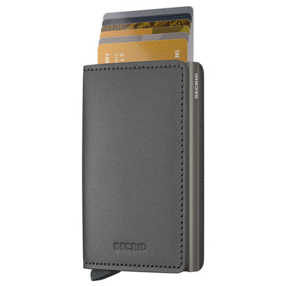 Secrid Slimwallet Compact RFID Wallet - Matte Satin Steel