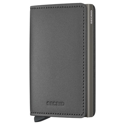 Secrid Slimwallet Compact RFID Wallet - Matte Satin Steel