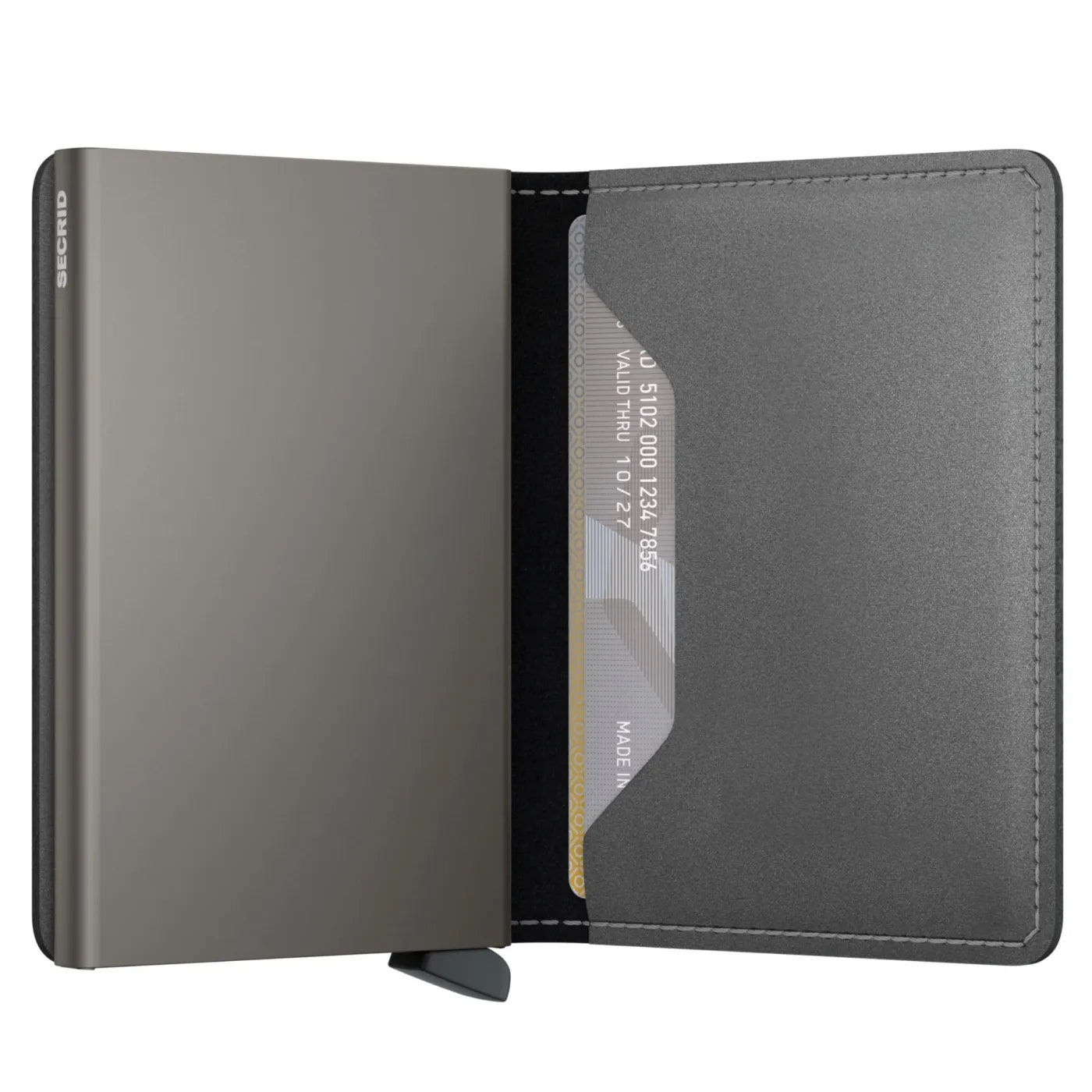 Secrid Slimwallet Compact RFID Wallet - Matte Satin Steel