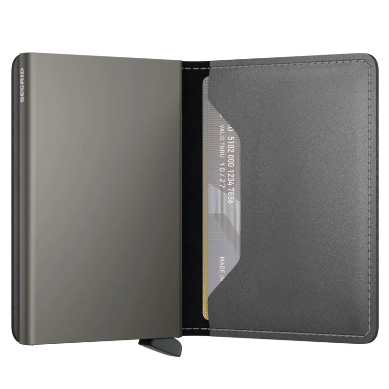 Secrid Slimwallet Compact RFID Wallet - Matte Satin Steel