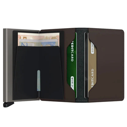 Secrid Slimwallet Compact RFID Wallet - Matte Truffle