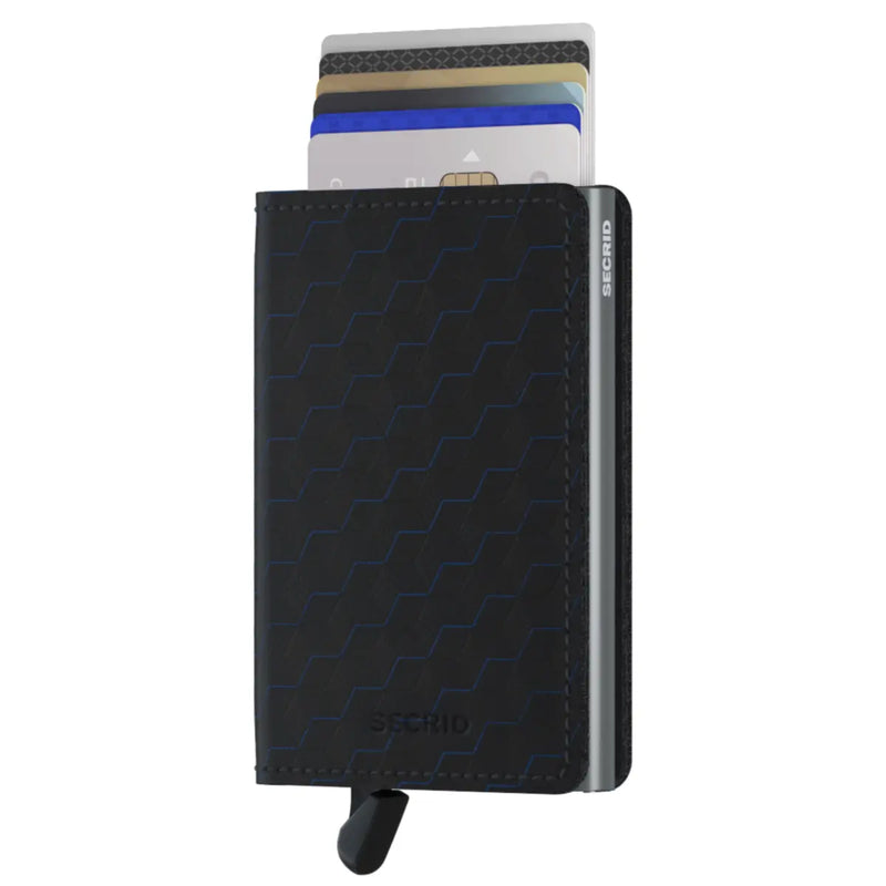 Secrid Slimwallet Compact RFID Wallet - Optical Black-Titanium
