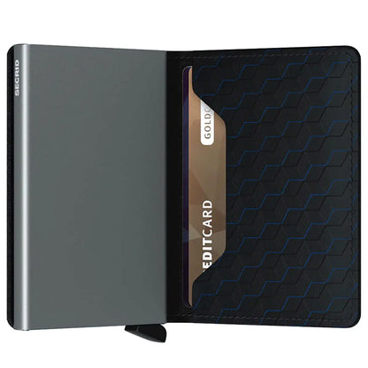 Secrid Slimwallet Compact RFID Wallet - Optical Black-Titanium