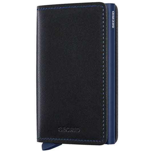 Secrid Slimwallet Compact RFID Wallet - Original Black-Navy