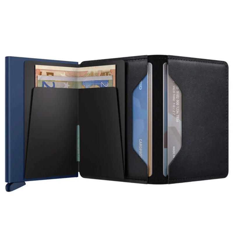Secrid Slimwallet Compact RFID Wallet - Original Black-Navy