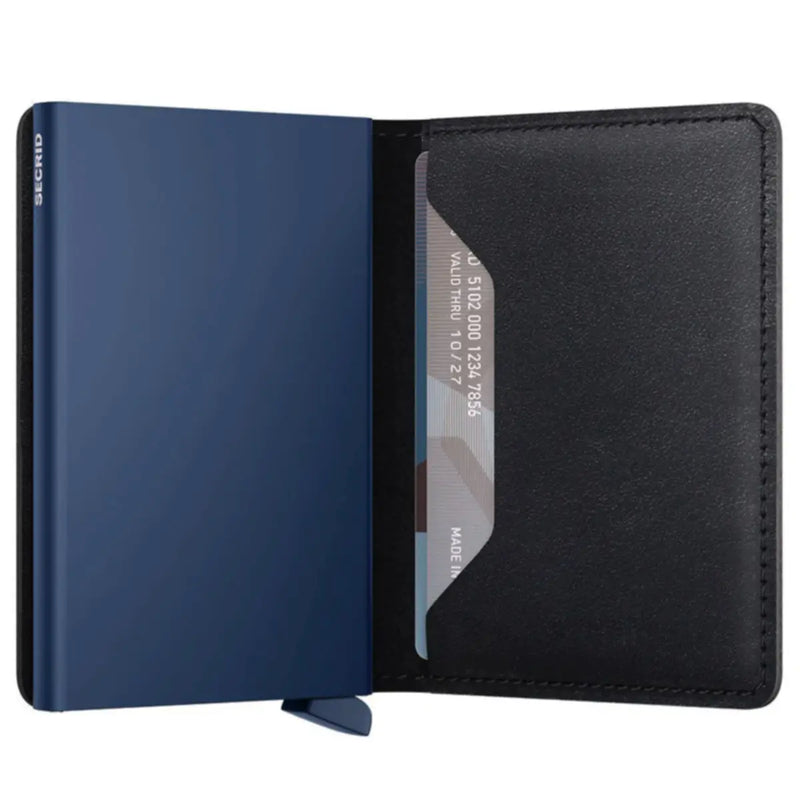 Secrid Slimwallet Compact RFID Wallet - Original Black-Navy