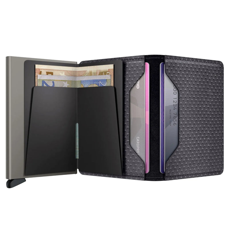 Secrid Slimwallet Compact RFID Wallet - Pyramid Grey