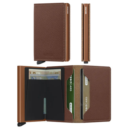  Secrid Slimwallet - Compact Wallet - Saffiano Caramel